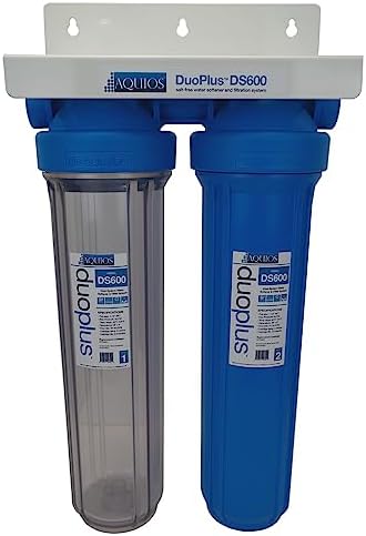 Aquios® DS600 DuoPlus™ Jumbo Salt Free Water Softener & Filter System - Salt Free Scale Prevention - Catalytic Carbon Filtration - Chloramine/Chlorine/HS2 Removal - Prevents & Remove Calcium Scale - Image 2