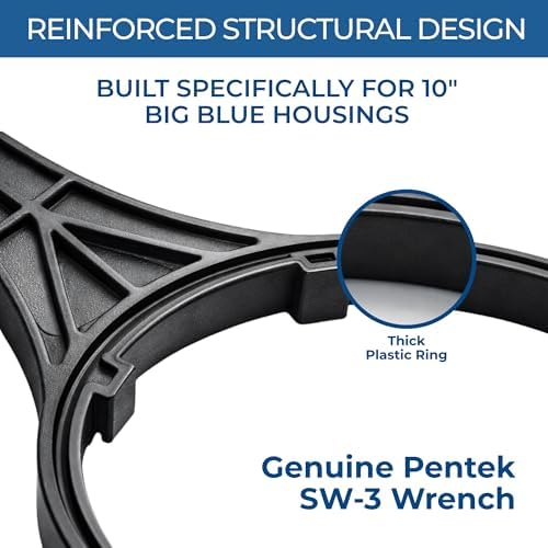 Genuine Pentair SW-3 150296 10" Big Blue Filter Wrench with 3 Pack of 151122 Compatible O-Rings for Pentair Pentek Big Blue Water Filter Housings 10" tall OEM Size NSF61 Buna-N - Image 3