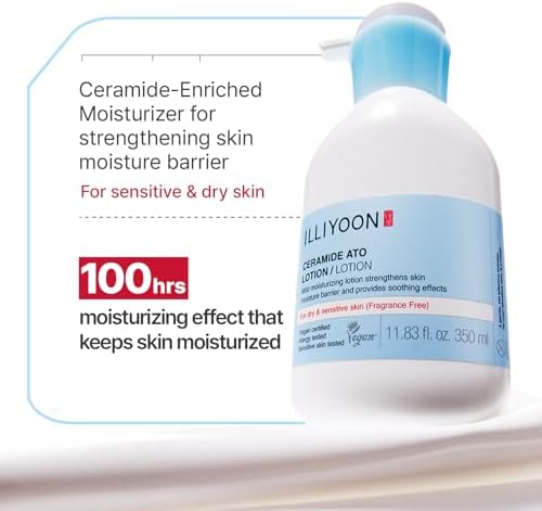 Illiyoon Ceramide Ato Lotion | Lightweight Moisturizer for Dry & Sensitive Skin, Barrier Repair for Face and Body, Mild for Babies, Vegan Certified, Korean Skincare, 2.29 fl.oz. - Image 3