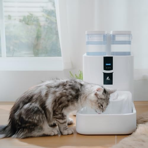 Automatic Cat Water Fountain 10L/338 oz Self Filling, Pet Drinking Fountains Dogs, Smart Bowl 5G WiFi Filtered Water Dispenser Easy Cleaning Oxygen-Rich, Wastewater Separate, No Slime, Quiet - Image 6