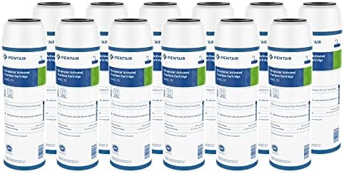 Pentair Pentek GAC-10 10" x 2.5" Carbon Water Filter, Pack of 12 by PENTAIRPENTEK