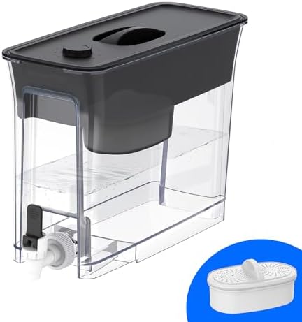 Waterdrop WFD-40L-L Water Filter Dispenser, 35-Cup Large Capacity, Black by Waterdrop