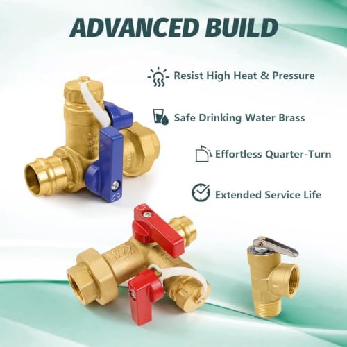 30 Sets Niikappu Tankless Water Heater Valve Kit, 3/4"FIPxPress(Tool055-30) - Image 3