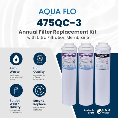 Aqua Flo 475QC-3 Ultrafiltration Filter Replacement Kit, 3-Stage Set - Image 2