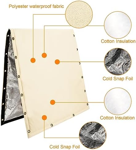 Insulated Backflow Preventer Pouch - Outdoor Pipe Insulation for Winter, Well Pump & Sprinkler Valve Protection - Image 3