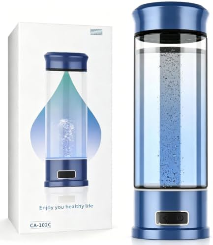 Hydrogen Water Bottle, 1500ppb Hydrogen Water Machine with SPE/PEM Technology, Alternative for Hydrogen Water Pitcher, Water Ionizer, Hydro Water Bottle for Health by EnjoyhealthierdayswithCuretyshydrogenwater