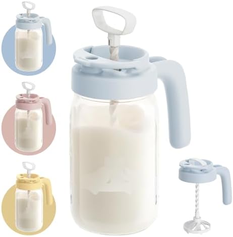 Papablic Glass Breast Milk Pitcher, Formula & Baby Feeding Container, Blue by Papablic