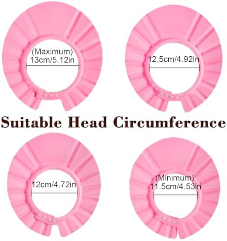 EWIN(R) 4pcs Soft Adjustable Baby Kids Children Shampoo Bath Bathing Shower Cap Hat Wash Hair Shield Hat - Image 3