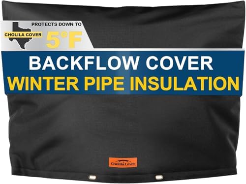 36"x24" Insulated Backflow Cover, Black, 7-Layer by CholilaCover