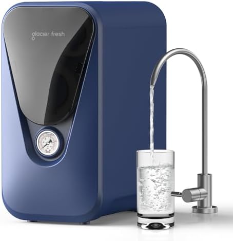 GLACIER FRESH GFU03 Electric-Free Reverse Osmosis Water Filter 800 GPD by GLACIERFRESH