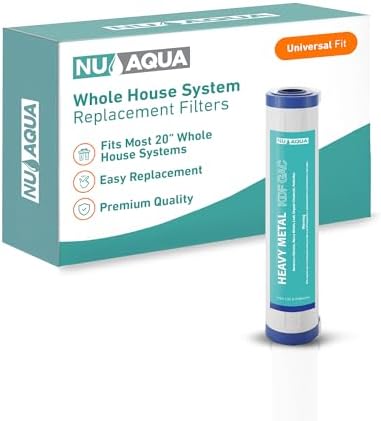 NU Aqua Heavy Metal Whole House System Replacement Water Filter - Home Cartridge - Sediment Filter - Filtration Pack by NUAqua