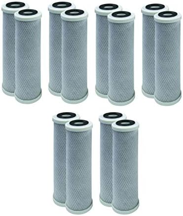 CFS 5 Micron Carbon Block for RainSoft UF50 UF50T UF22 21179 21191 12 Pack by CompleteFiltrationServices