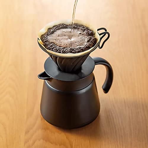 Thermal Coffee Carafe Tea Pot 20 Oz Stainless Steel Insulation Pot Double Wall Vacuum Insulated Coffee Water & Beverage Dispenser (Black) - Image 5