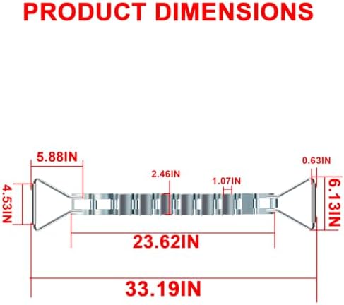 33" Steel Pipe Descaler for 3"-12" Pipes,DS12 Zinc-Plated Steel Scale Remover Tool for Removing Scale, Dirt, and Corrosion from Pipe Surface,2" Clearance Needed - Image 5