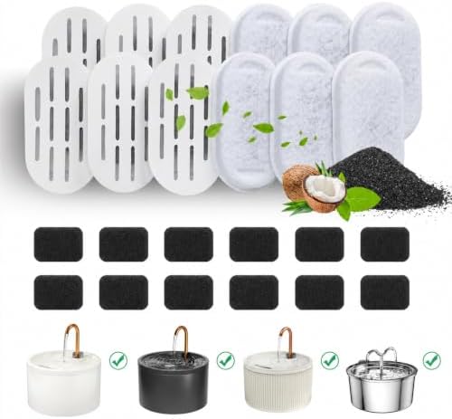 DOOOB Cat Water Fountain Filter, 24 Pack Cat Fountain Filters by dooob