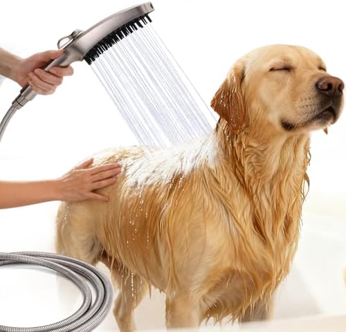 G-Promise 3Mode Dog Shower Attachment with Pause Mode Indoor & Outdoor Use by G-Promise