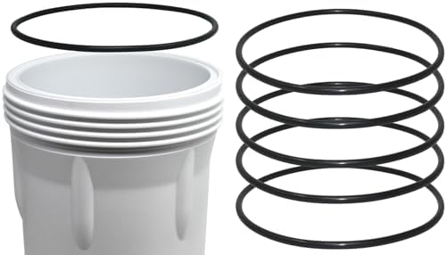 AppliaFit 6-Pack O-Ring Gasket Seals Compatible with GE HHRING - Fits Whole Home Filtration Models GXWH30C, GXWH35F, GXWH38F, GXWH38S, GXWH40L, WS03X10039, FXHSC, FXHTC by AppliaFit