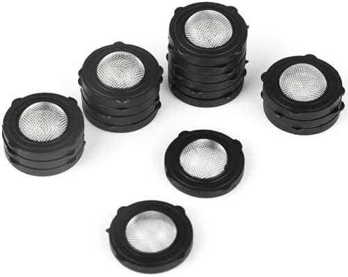 20 Pcs Hose Filter Washers, Garden Hose Filter Gasket Ruber Washers with Stainless Steel Screen, Fittings for 3/4'' Garden Hose Connector & 5/8" Washing Machine by AuySier