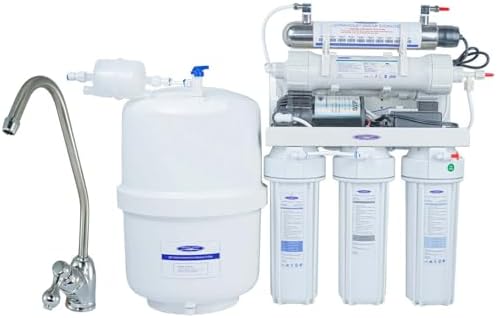 Crystal Quest Thunder Ultrafiltration/Multistage SMART - Reverse Osmosis Under Sink Water Filter – 14 Stages of Filtration + UV Filtration – Ultra & RO Membranes - Complete Installation Kit - 100 GPD by CrystalQuest