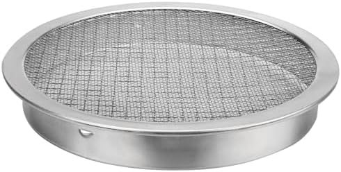6-inch Round Rain Barrel Screen, Double Aluminum Mesh Vent Cover by XCWT