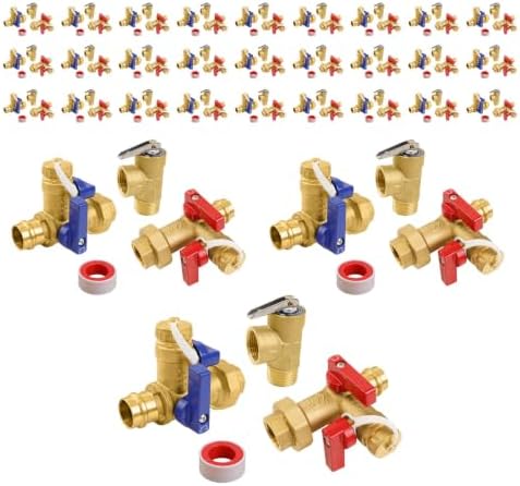 30Set GUOFIS Tankless Water Heater Service Valve Kit,FIPx Press(TOOL055-30) by GUOFIS