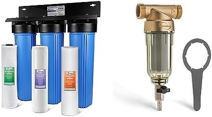 iSpring Whole House Water Filter System + Reusable Spin Down Sediment Prefilter by Unknown