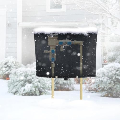 Backflow Preventer Cover, Pipe Freeze Insulation, 30" Wx24 H, Black - Image 7
