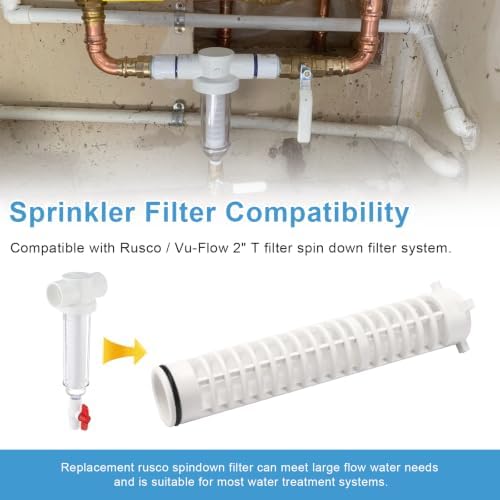 2" 60 Mesh Spin Down Filter Replacement Rusco Vu-Flow - Image 2