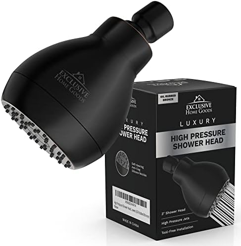 High Pressure Shower Head - Powerful Deluxe Bathroom Showerhead with Strong Spray Stream and Small Silicone Nozzles - Universal Fit Works with High and Low Water Flow Showers - Image 7