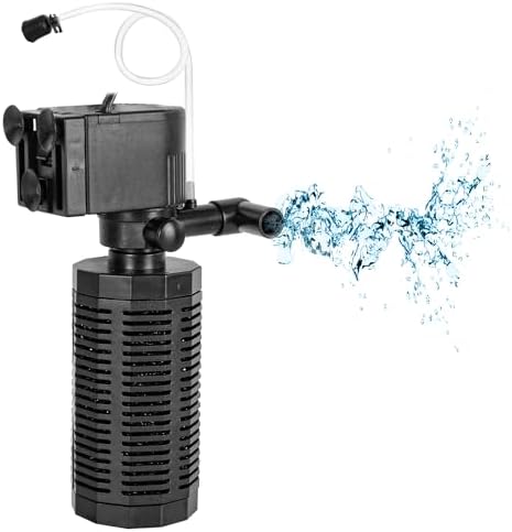 Yaubay 18W Aquarium Internal Filter for 55-120 Gallon Tanks, Power Biochemical Sponge Fish Turtle Tank Filter with Aeration System, Silent Submersible Filters, 264 GPH by Yaubay