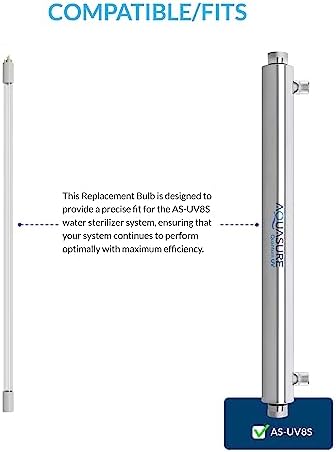 Aquasure Quantum Series 8 GPM Whole House Ultraviolet UV Replacement Quartz Sleeve Tube AF-UV8-SLEEVE | Compatible with Aquasure 32W UV Light System AS-UV8S - Image 2