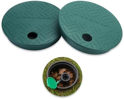 2PCS Sprinkler Valve Cover，ID 5.5" OD 6" Sprinkler Irrigation Valve Box,Valve Box Cover Lid for Outdoor Sprinkler Irrigation Control Water System Lawn,Ideal for Irrigation Systems & Landscaping by Unknown