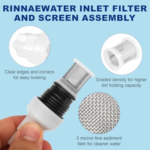 H98-510-S for tankless Water Heater Filter for Rinnai tankless Water Heater (2 Tankless Water Heater Inlet Screen Assembly+1 Filter Removal Tool and 2 Removal Wrenches） - Image 6