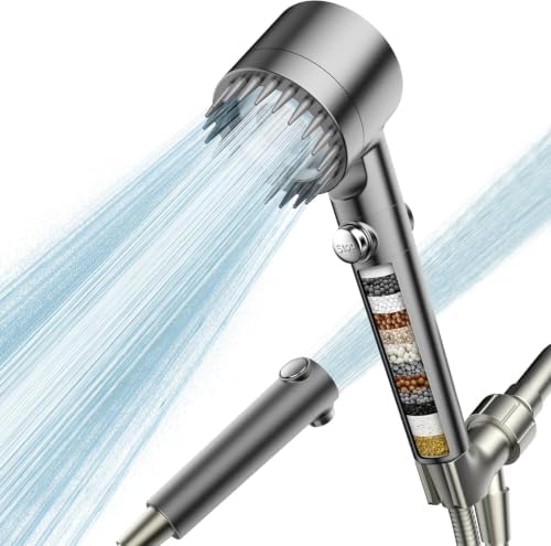 PWERAN Filtered Shower Head with Handheld,High Pressure Shower Heads Filter by Sipaote