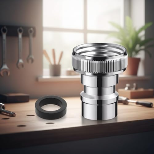 Universal Faucet Adapter Kit with Snap-On Design | 15/16”-27 Male to 55/64”-27 Female Thread Converter for Portable Dishwasher/Sink Hose/Aerator - Image 2