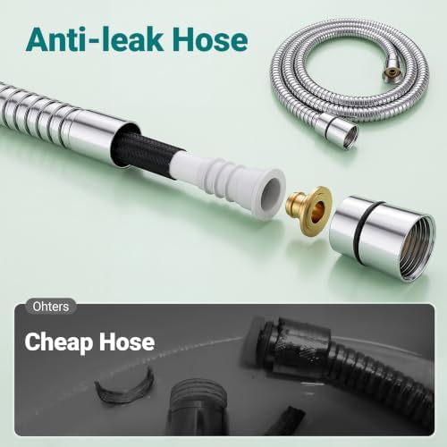 KOSNEW® High Pressure Handheld Shower Head with 5 Spray Modes - Image 5