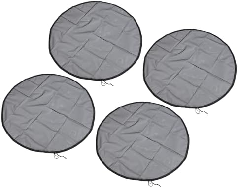 4pcs Rain Mesh Cover, Durable Polyester Drawstring Netting Screen for Water Collection Buckets, with 37.4 Inches Diameter for Yard Garden - Image 5