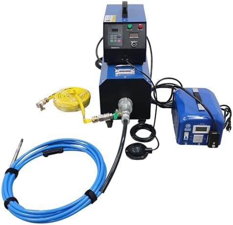 110V/220V Industrial Boiler Pipeline Cleaning Machine 1500W 0-1400 RPM Variable Speed for Condenser Evaporator Air Preheater Cleaning in Hotels Restaurants Schools by LGXEnzhuo