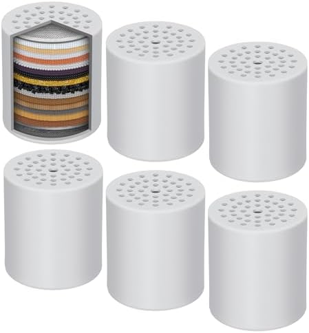 4 Pack Shower Filter Replacement Cartridge, 20 Stage for Hard Water by JIEYUMJ