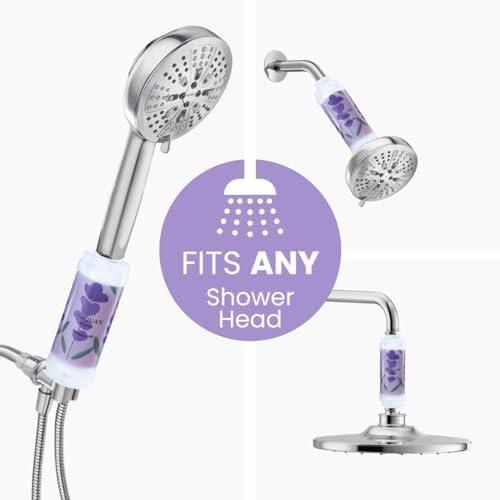 Vitamin C Shower Filter with Aromatherapy, Soften Hard Water, Chlorine & Flouride Removal, Skin & Hair Care, Easy Installation,Universal Fit, Eco-Friendly, Made in Korea (Purple Lavender) - Image 6