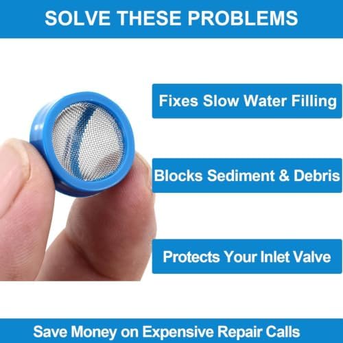 Washing Machine Hose Filter, 20-Piece Steel Screen, Universal Washer Filter - Image 5