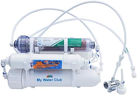 Mineral 5-Stage Countertop MyWaterClub Reverse Osmosis Water Purification System, 100 GPD Membrane, with Post re-Mineralization Filter. Dual Connection: Faucet and Garden/Laundry Hose Adapter - Image 6