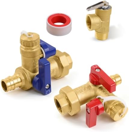 3/4" EFIELD IPS Isolator Tankless Water Heater Service Valve Kit by EFIELDPEXTUBING