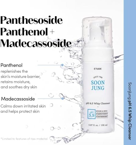ETUDE SoonJung pH 6.5 Whip Cleanser & 2x Barrier Repair Cream Skincare Set - Image 4