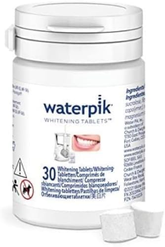 Waterpik Whitening Water Flosser Tablets - Fresh Mint Flavour - Compatible With WF-05 and WF-06 Models - Pack of 30 by Waterpik