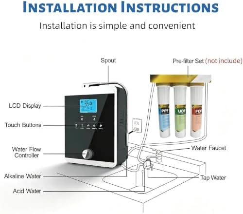 Alkaline Water Ionizer Machine, Alkaline Water Filtration Machine, PH2.8-11 - Image 5