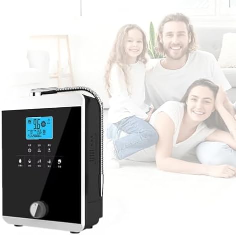 Alkaline Water Ionizer Machine, 11-Plate Multi-Function Household Water Filter System with Platinum Coating, Adjustable pH Levels, Hydrogen-Rich Drinking Water for Home Use White by OUOQNUE
