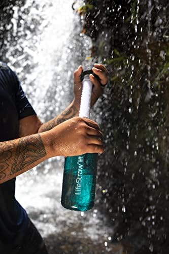 LifeStraw Go Water Filter Bottles with 2-Stage Integrated Filter Straw for Hiking, Backpacking, and Travel, 1L; Gray 1L - Image 4
