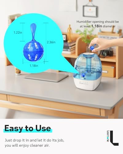 Leemone Humidifier Cleaner, Demineralization Cleaning Ball, 12 Pack - Image 2