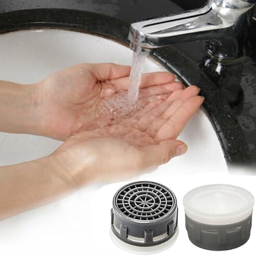 Faucet Aerator 1.2 GPM Flow Restrictor Plug-In Faucet Aerator Replacement Parts for Bathroom or Kitchen (white 20 Pieces) - Image 6